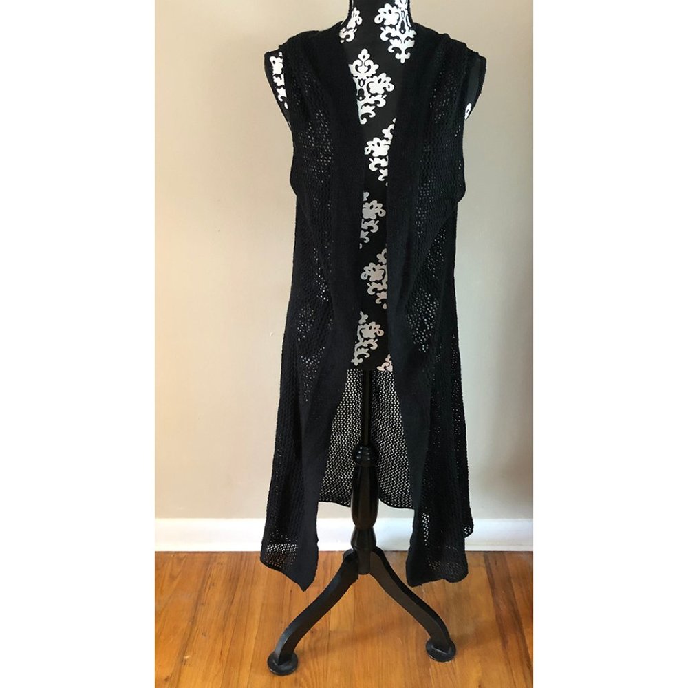 Sonoma Hooded Sleeveless Cardigan Top, O/S
